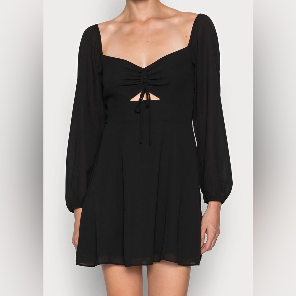 Abercrombie & Fitch Black Babydoll Dress - XS